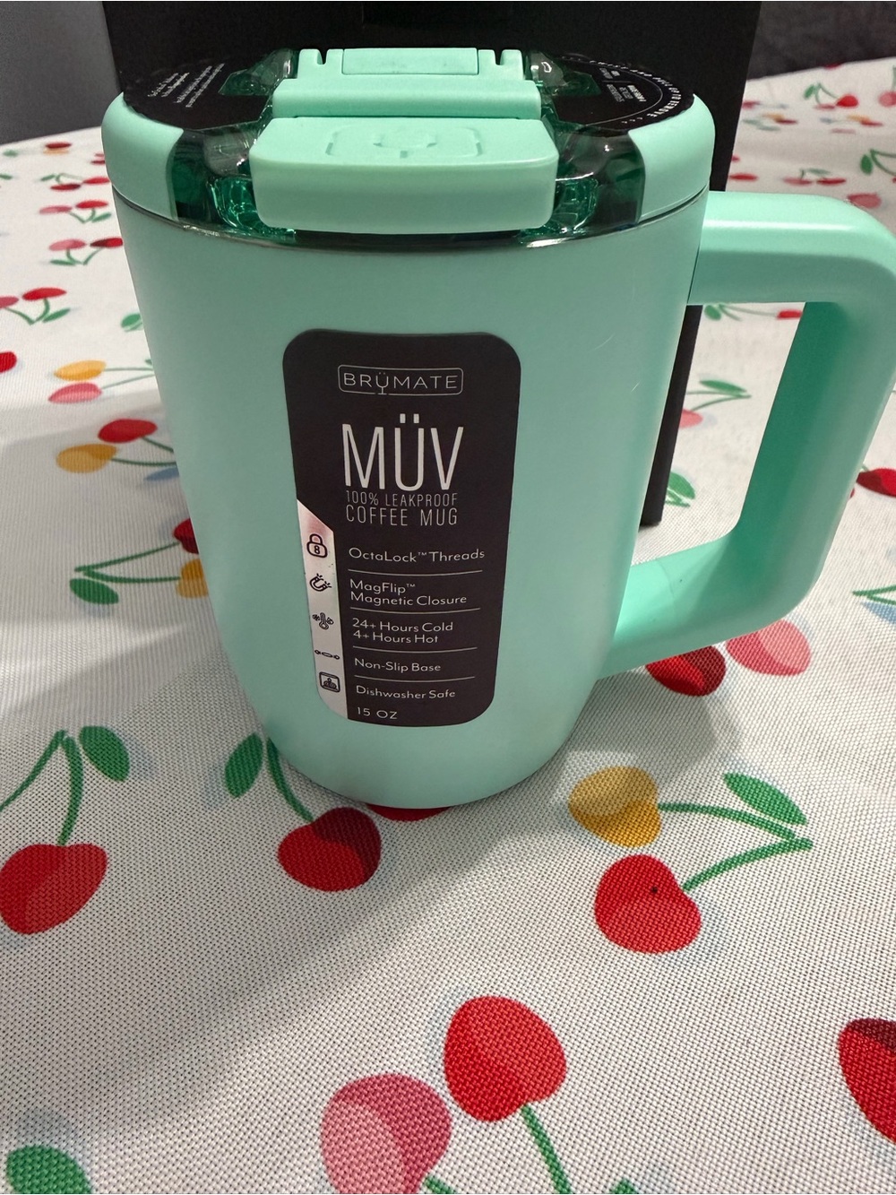 BrüMate MÜV 15 oz Leakproof Coffee Mug - Mint